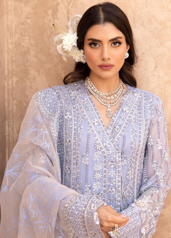Elanora By Nureh Embroidered Chiffon Suits Unstitched 3 Piece NU23E NEL-20 - Luxury Collection