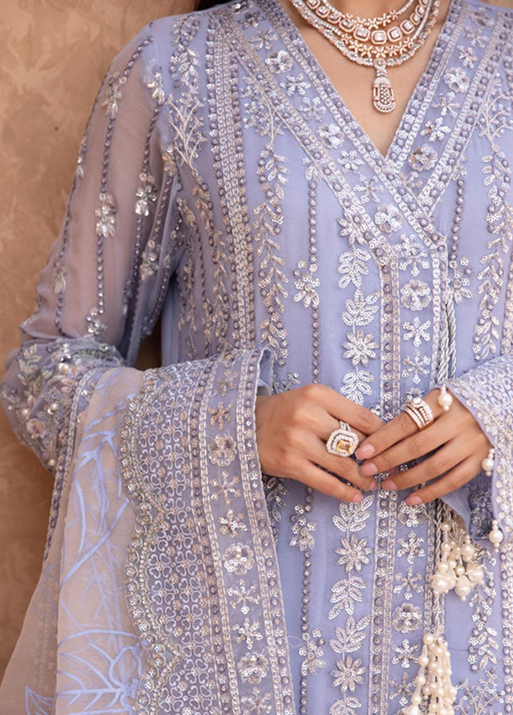 Elanora By Nureh Embroidered Chiffon Suits Unstitched 3 Piece NU23E NEL-20 - Luxury Collection