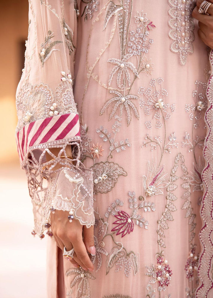 Elanora By Nureh Embroidered Chiffon Suits Unstitched 3 Piece NU23E NEL-21 - Luxury Collection