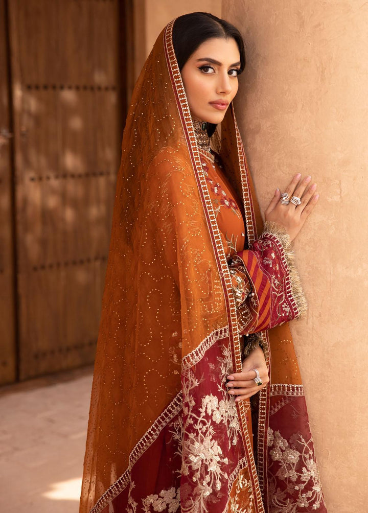 Elanora By Nureh Embroidered Chiffon Suits Unstitched 3 Piece NU23E NEL-22 - Luxury Collection