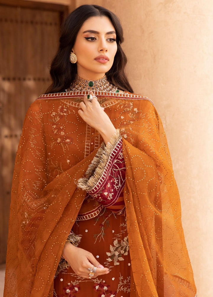 Elanora By Nureh Embroidered Chiffon Suits Unstitched 3 Piece NU23E NEL-22 - Luxury Collection