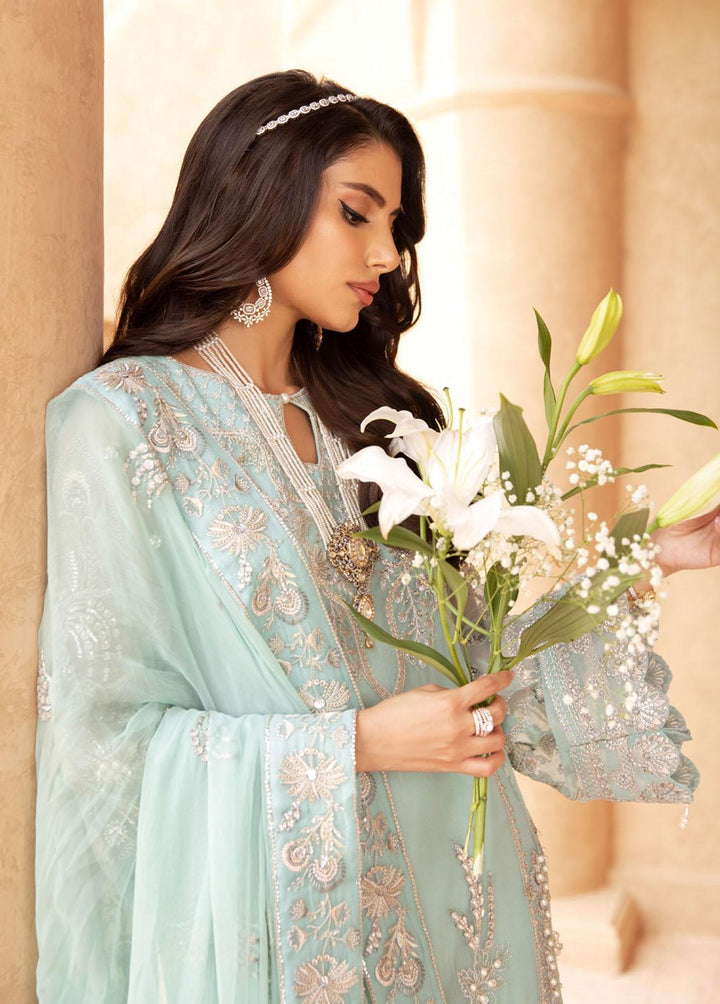 Elanora By Nureh Embroidered Chiffon Suits Unstitched 3 Piece NU23E NEL-24 - Luxury Collection