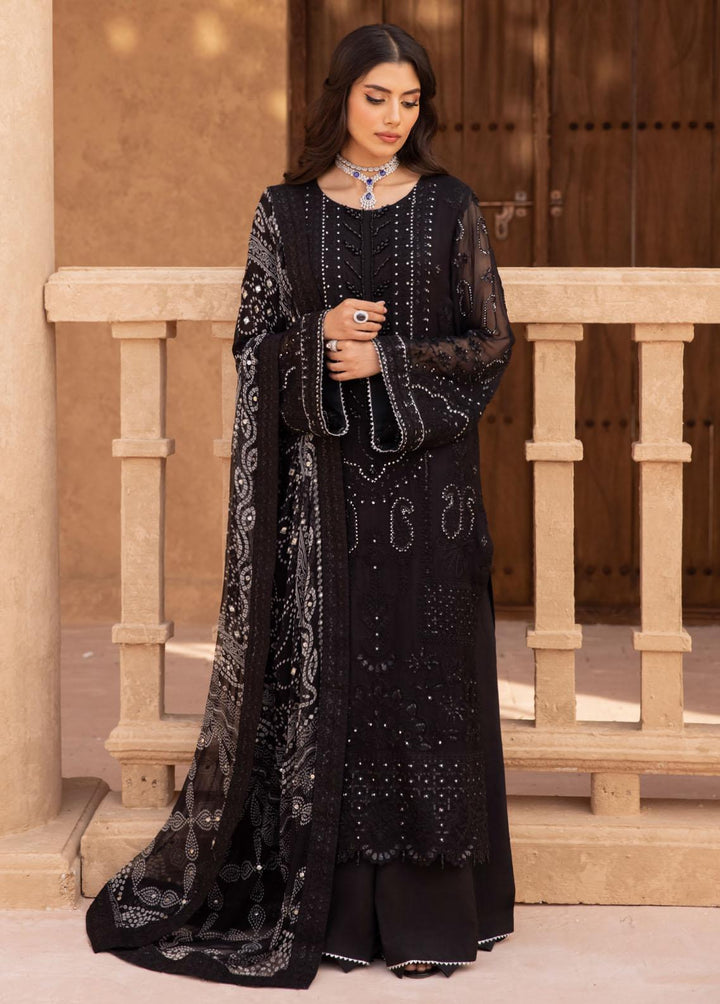 Elanora By Nureh Embroidered Chiffon Suits Unstitched 3 Piece NU23E NEL-25 - Luxury Collection