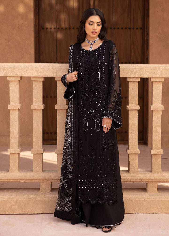 Elanora By Nureh Embroidered Chiffon Suits Unstitched 3 Piece NU23E NEL-25 - Luxury Collection