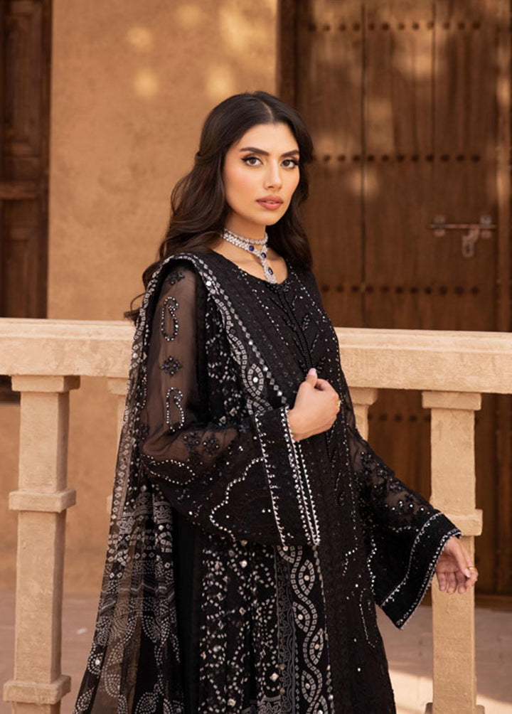 Elanora By Nureh Embroidered Chiffon Suits Unstitched 3 Piece NU23E NEL-25 - Luxury Collection