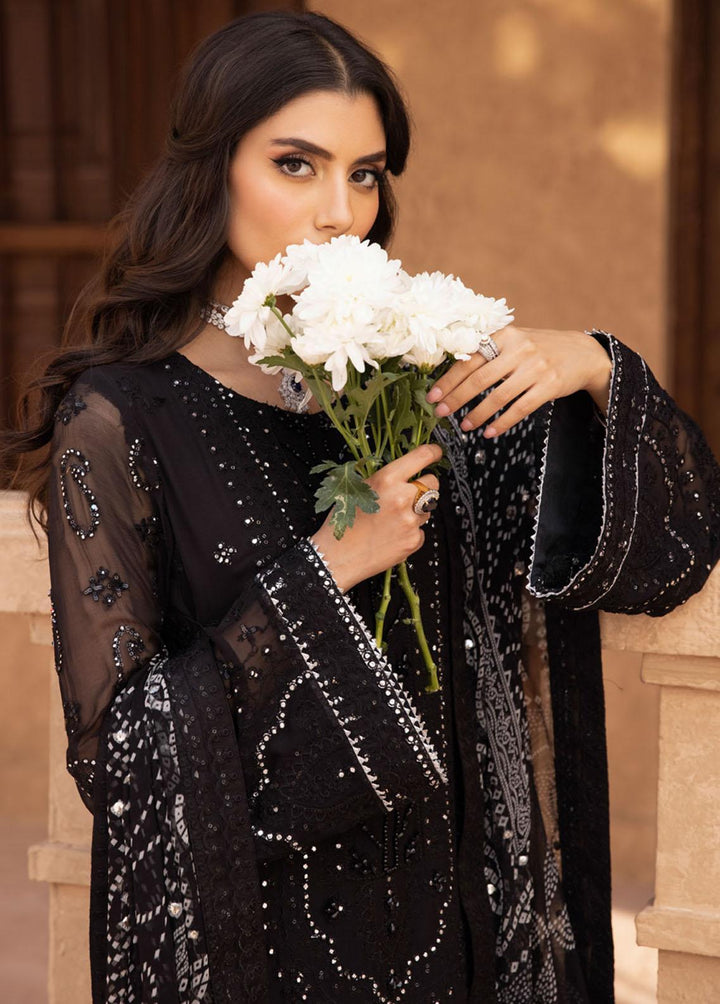 Elanora By Nureh Embroidered Chiffon Suits Unstitched 3 Piece NU23E NEL-25 - Luxury Collection