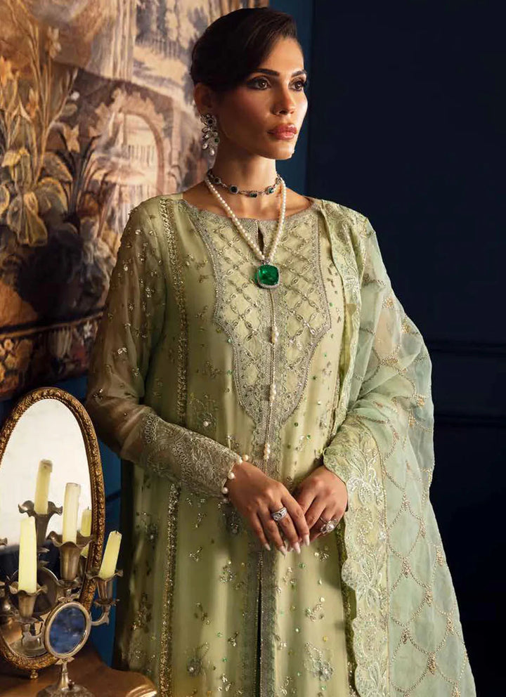 Elanora by Nureh Embroidered Chiffon Suit Unstitched 4 Piece NU24E NEL-50 - Summer Collection