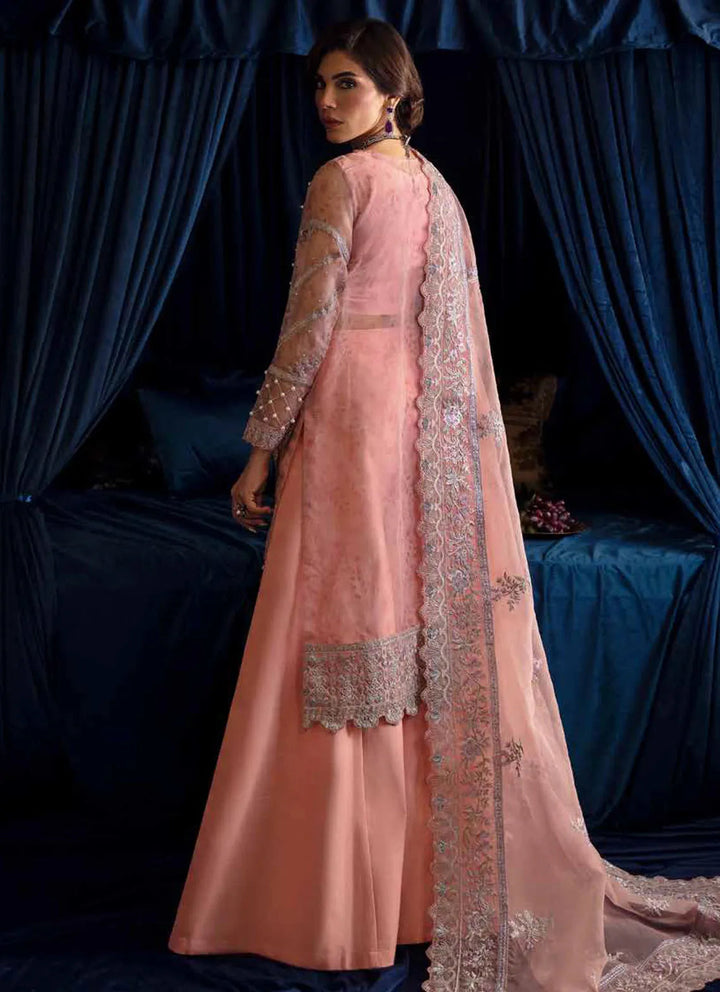 Elanora by Nureh Embroidered Organza Suit Unstitched 4 Piece NU24E NEL-51 - Summer Collection