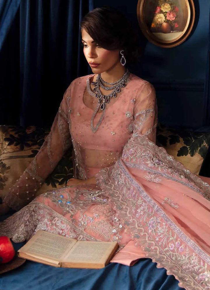 Elanora by Nureh Embroidered Organza Suit Unstitched 4 Piece NU24E NEL-51 - Summer Collection