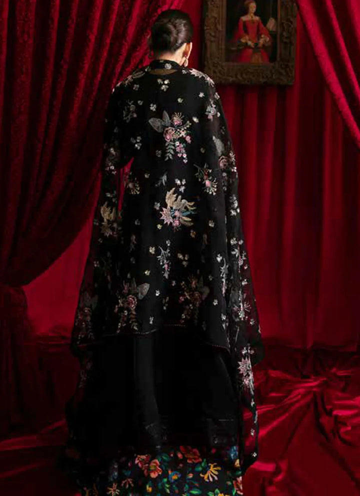 Elanora by Nureh Embroidered Organza Suit Unstitched 4 Piece NU24E NEL-53 - Summer Collection