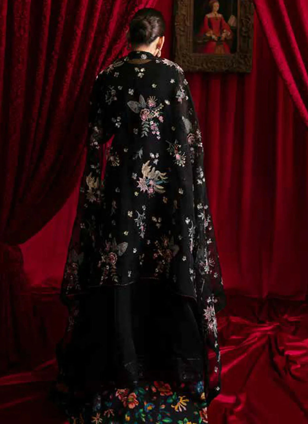 Elanora by Nureh Embroidered Organza Suit Unstitched 4 Piece NU24E NEL-53 - Summer Collection