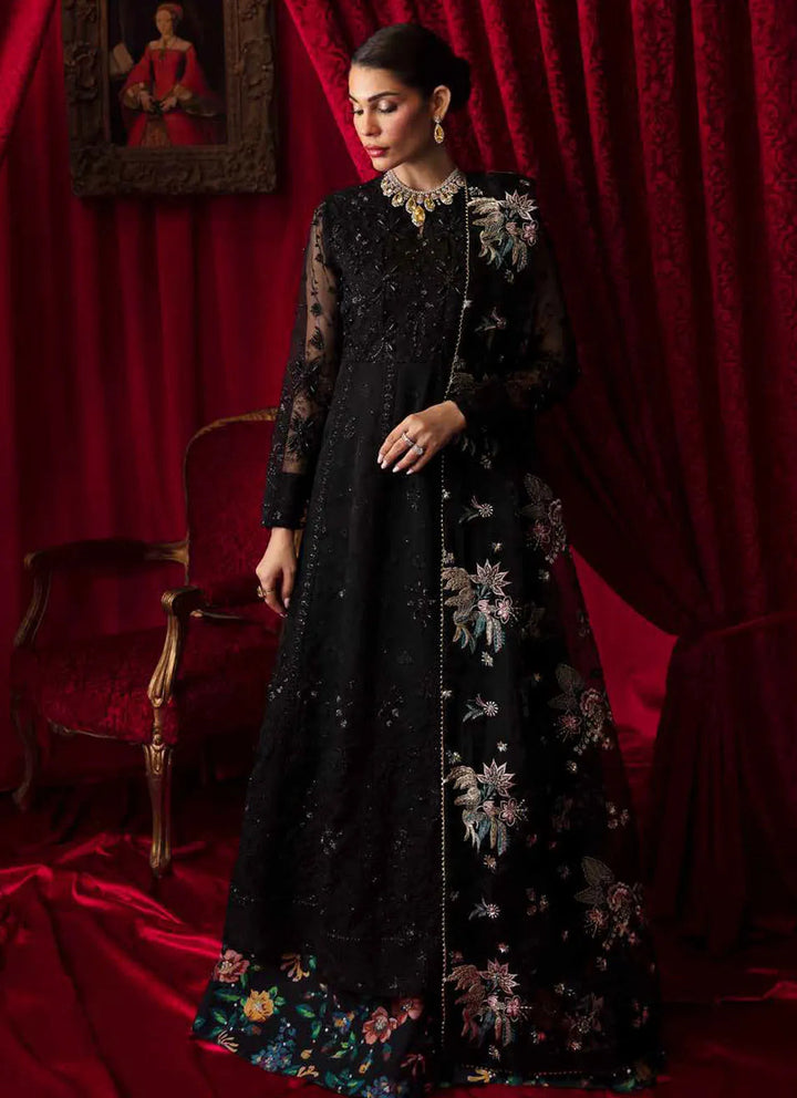Elanora by Nureh Embroidered Organza Suit Unstitched 4 Piece NU24E NEL-53 - Summer Collection
