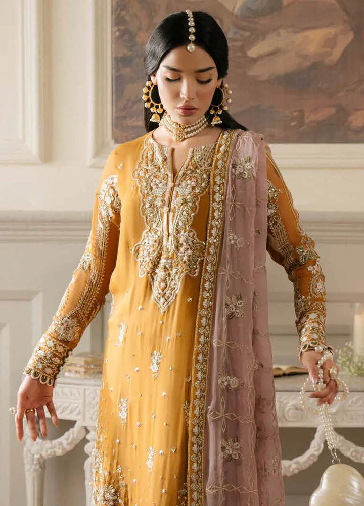 Elanora by Nureh Embroidered Chiffon Suit Unstitched 4 Piece NU24NLC NEL-61 - Luxury Collection