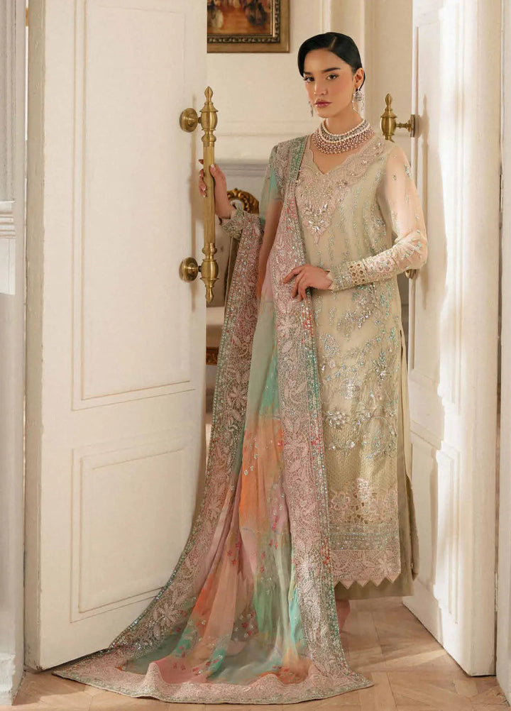 Elanora by Nureh Embroidered Chiffon Suit Unstitched 4 Piece NU24NLC NEL-63 - Luxury Collection
