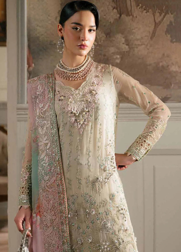 Elanora by Nureh Embroidered Chiffon Suit Unstitched 4 Piece NU24NLC NEL-63 - Luxury Collection