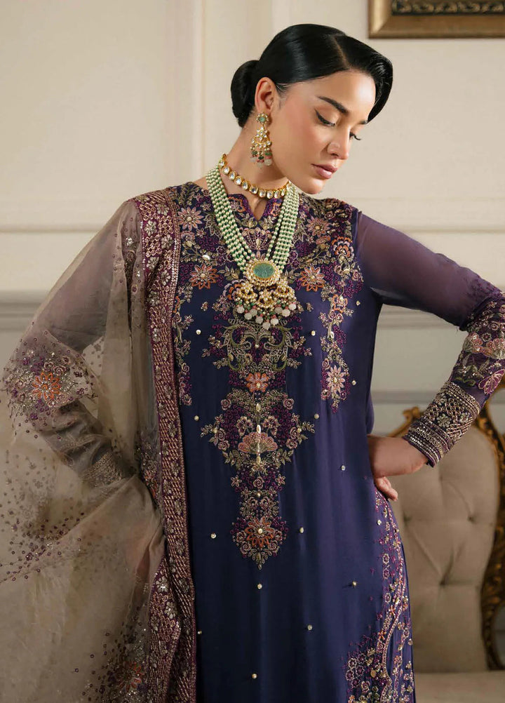 Elanora by Nureh Embroidered Chiffon Suit Unstitched 4 Piece NU24NLC NEL-65 - Luxury Collection