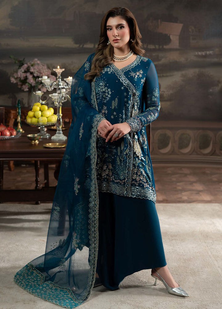 Elanora by Nureh Embroidered Chiffon Suits Unstitched 3 Piece NU25ELC NEL-67 - Luxury Collection