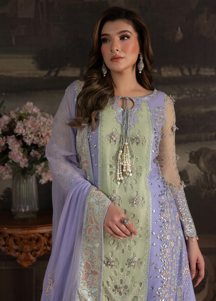 Elanora by Nureh Embroidered Chiffon Suits Unstitched 3 Piece NU25ELC NEL-70 - Luxury Collection