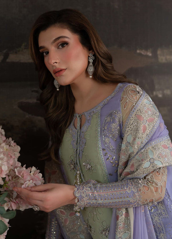 Elanora by Nureh Embroidered Chiffon Suits Unstitched 3 Piece NU25ELC NEL-70 - Luxury Collection