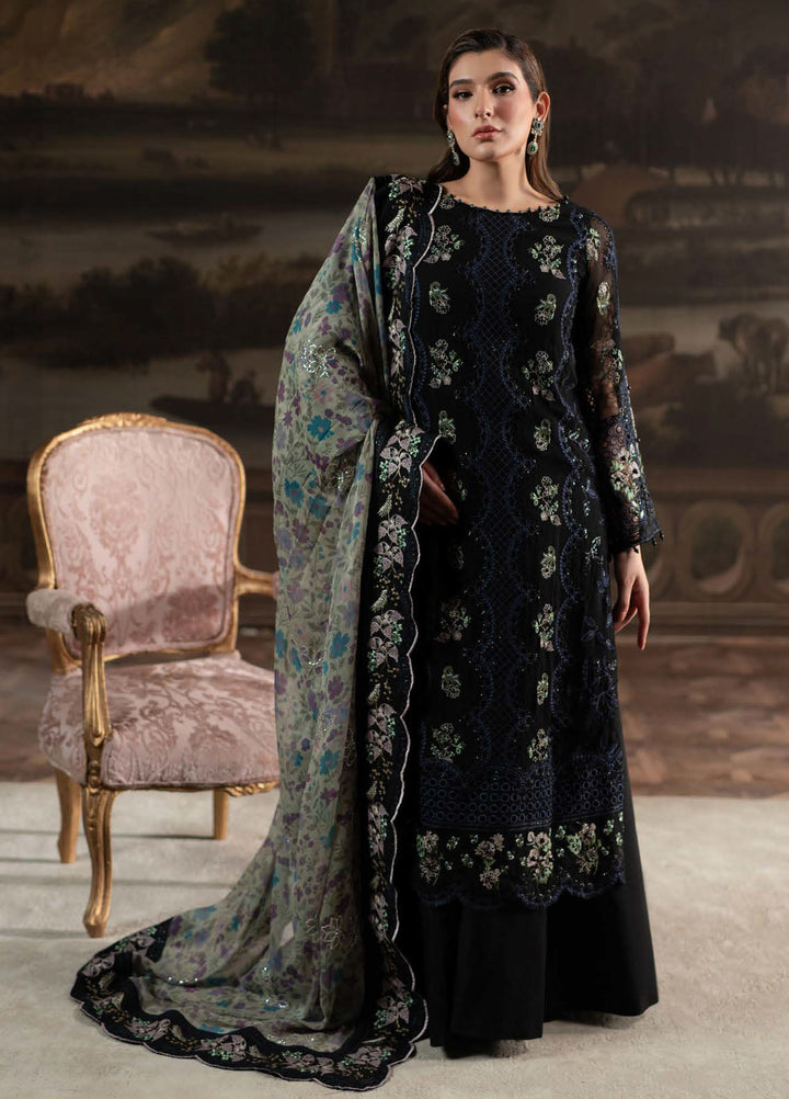 Elanora by Nureh Embroidered Chiffon Suits Unstitched 3 Piece NU25ELC NEL-71 - Luxury Collection