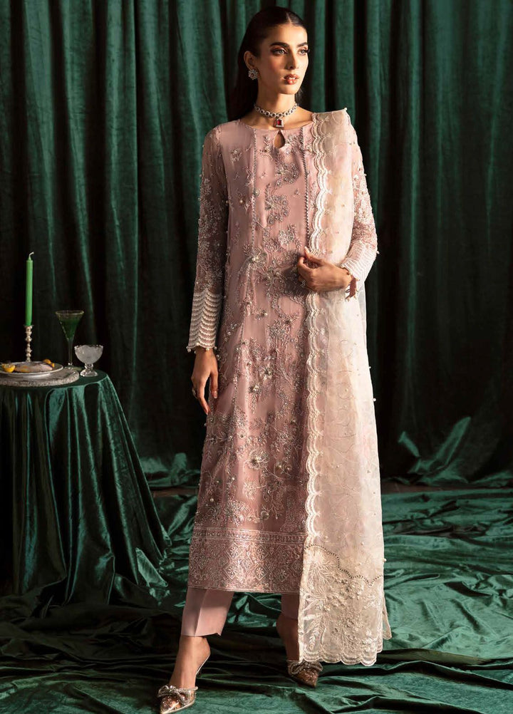 Elanora by Nureh Embroidered Chiffon Suits Unstitched 4 Piece NU24EL NEL-44 - Formals Collection