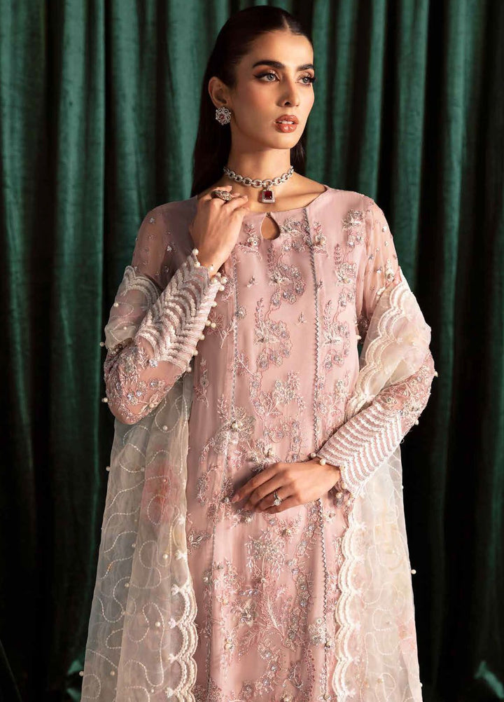 Elanora by Nureh Embroidered Chiffon Suits Unstitched 4 Piece NU24EL NEL-44 - Formals Collection