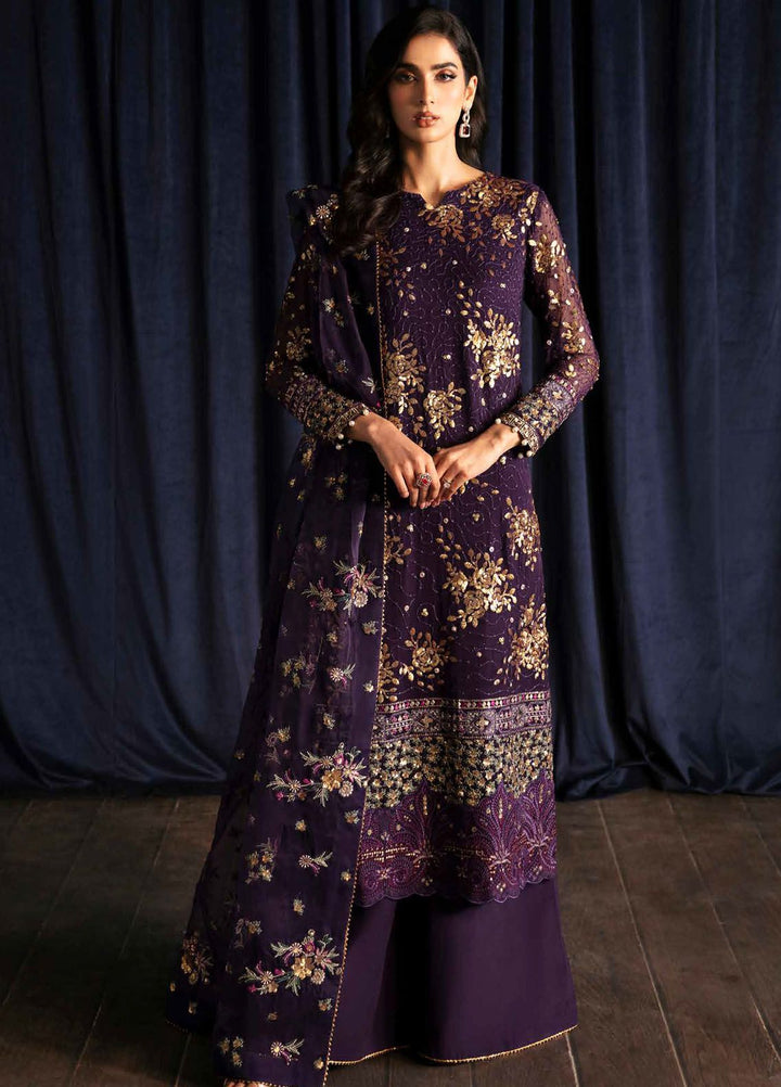 Elanora by Nureh Embroidered Chiffon Suits Unstitched 4 Piece NU24EL NEL-45 - Formals Collection