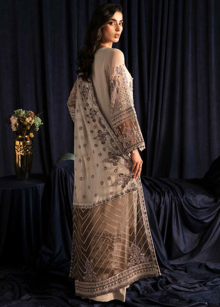 Elanora by Nureh Embroidered Chiffon Suits Unstitched 4 Piece NU24EL NEL-46 - Formals Collection