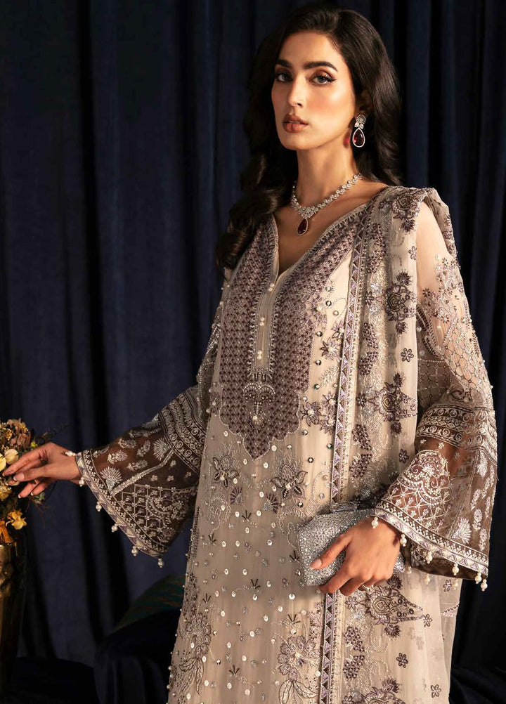 Elanora by Nureh Embroidered Chiffon Suits Unstitched 4 Piece NU24EL NEL-46 - Formals Collection