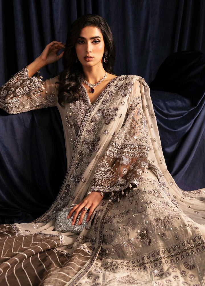 Elanora by Nureh Embroidered Chiffon Suits Unstitched 4 Piece NU24EL NEL-46 - Formals Collection