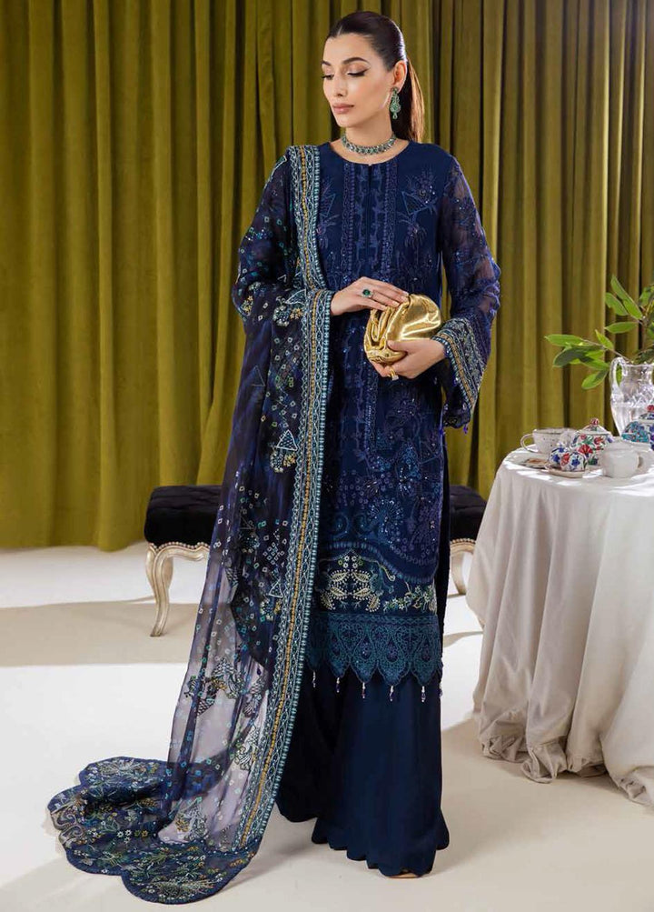 Elanora By Nureh Embroidered Chiffon Suits Unstitched 3 Piece NU22EC NEL- 06 - Luxury Collection