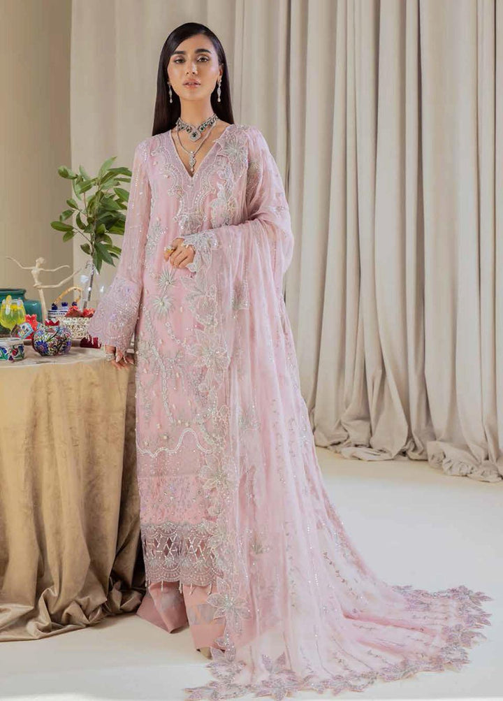 Elanora By Nureh Embroidered Chiffon Suits Unstitched 3 Piece NU22EC NEL- 07 - Luxury Collection