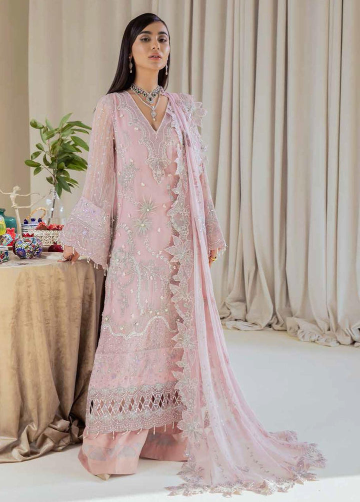 Elanora By Nureh Embroidered Chiffon Suits Unstitched 3 Piece NU22EC NEL- 07 - Luxury Collection