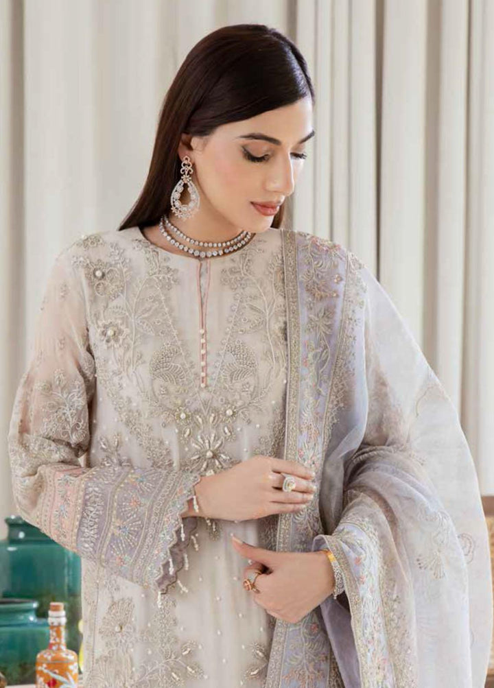 Elanora By Nureh Embroidered Chiffon Suits Unstitched 3 Piece NU22EC NEL- 10 - Luxury Collection