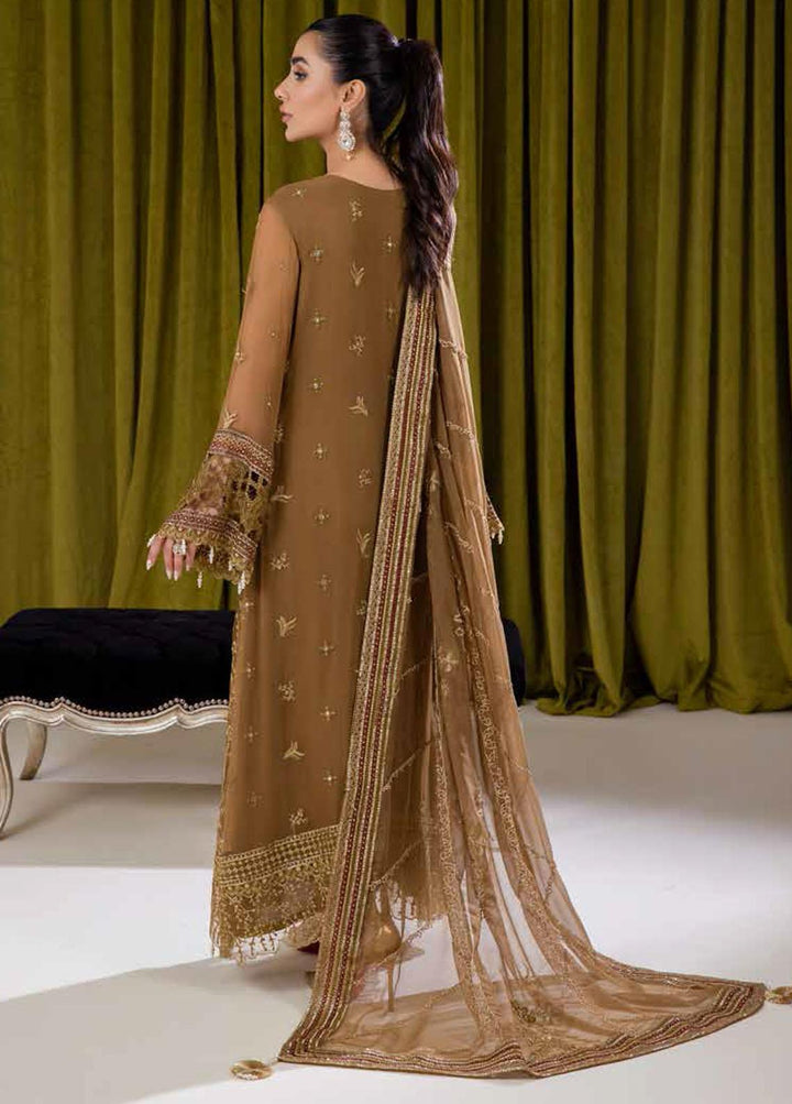 Elanora By Nureh Embroidered Organza Suits Unstitched 3 Piece NU22EC NEL- 13 - Luxury Collection