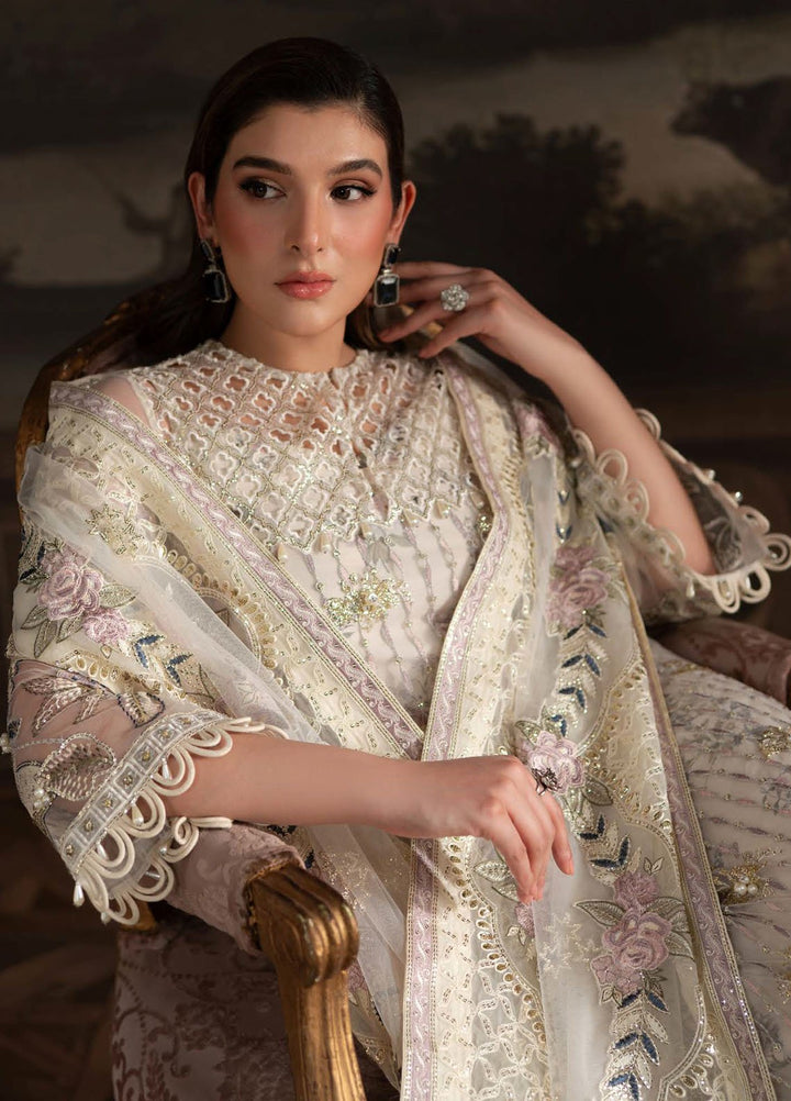 Elanora by Nureh Embroidered Net Suits Unstitched 3 Piece NU25ELC NEL-69 - Luxury Collection