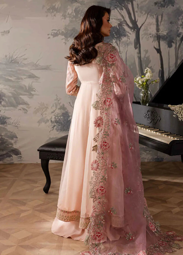 Elanora By Nureh Embroidered Organza Suit Unstitched 4 Piece NU24EC NEL-55 - Formal Collection