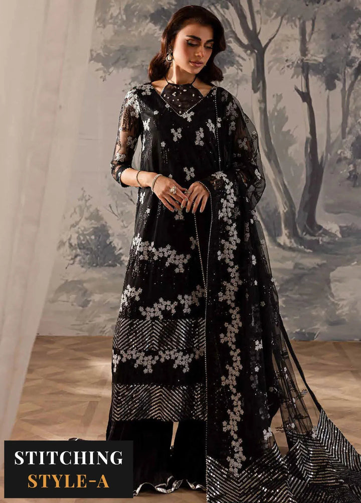 Elanora By Nureh Embroidered Organza Suit Unstitched 4 Piece NU24EC NEL-59 - Formal Collection