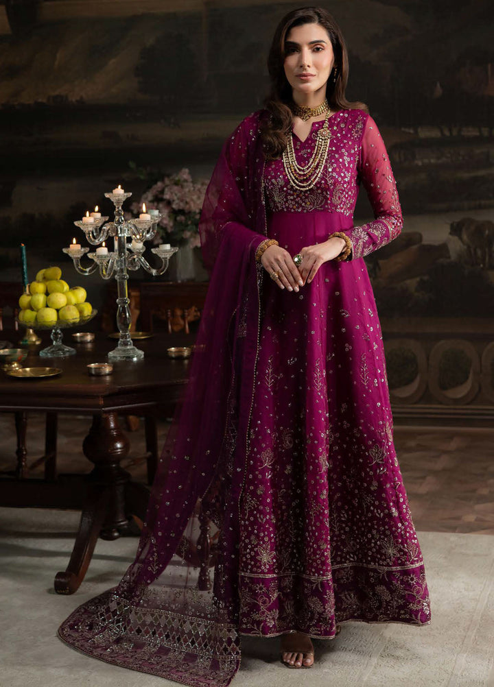 Elanora by Nureh Embroidered Organza Suits Unstitched 3 Piece NU25ELC NEL-66 - Luxury Collection