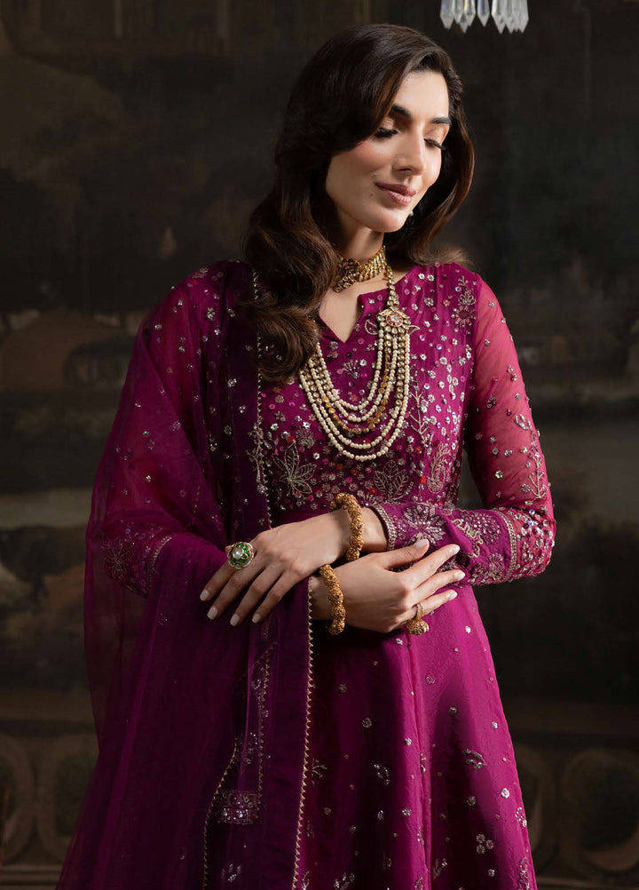 Elanora by Nureh Embroidered Organza Suits Unstitched 3 Piece NU25ELC NEL-66 - Luxury Collection