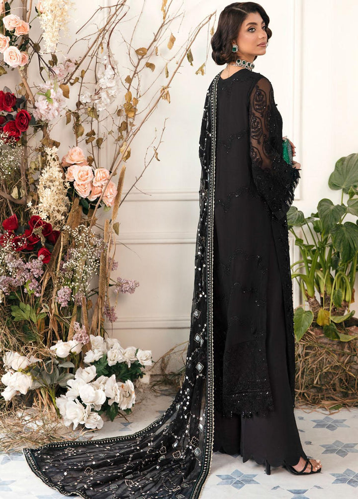 Elanora By Nureh Embroidered Chiffon Suits Unstitched 3 Piece NU22LC NEL-17 - Luxury Collection