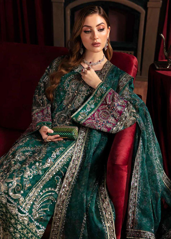 Elanora By Nureh Embroidered Organza Suits Unstitched 4 Piece NU23LC NEL-38 Charm - Luxury Collection