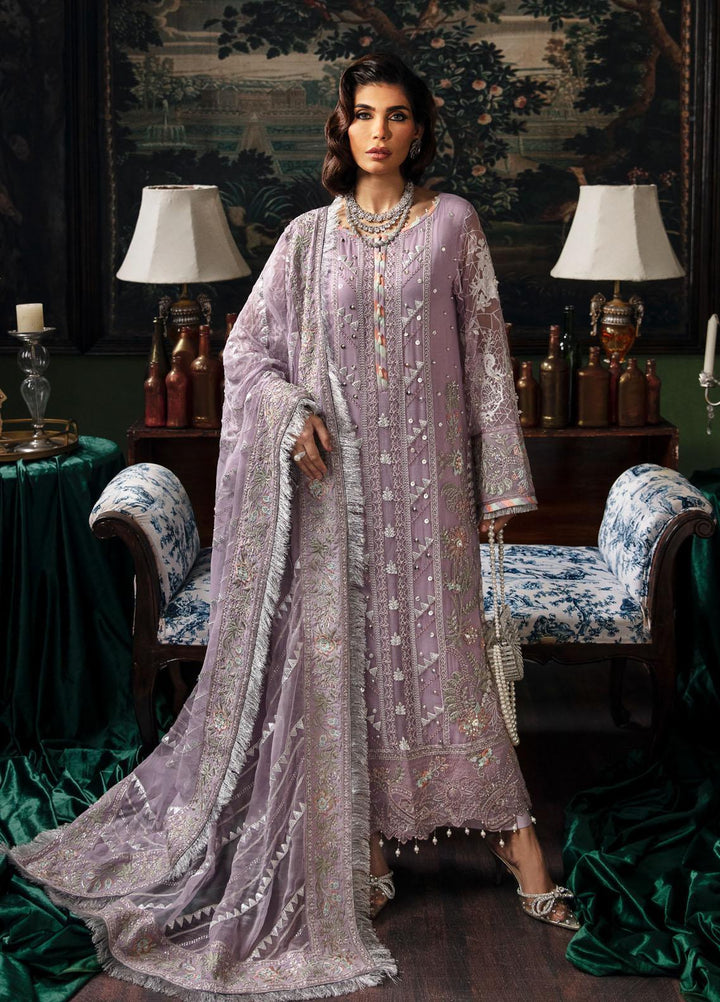 Elanora By Nureh Embroidered Chiffon Suits Unstitched 4 Piece NU23ELL NEL-31 - Luxury Collection