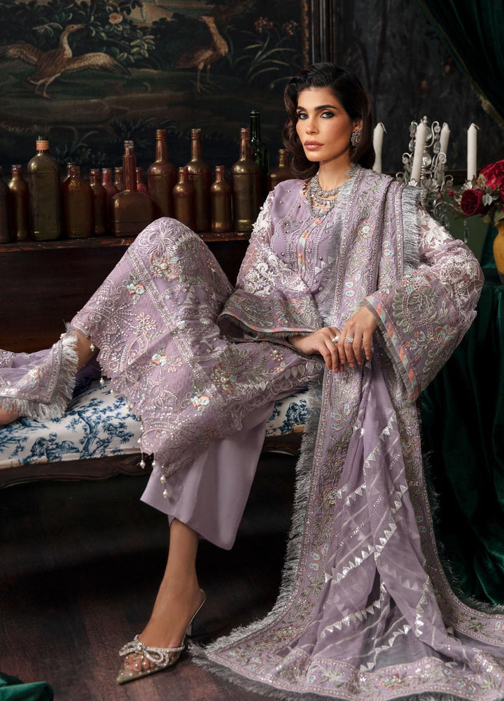 Elanora By Nureh Embroidered Chiffon Suits Unstitched 4 Piece NU23ELL NEL-31 - Luxury Collection
