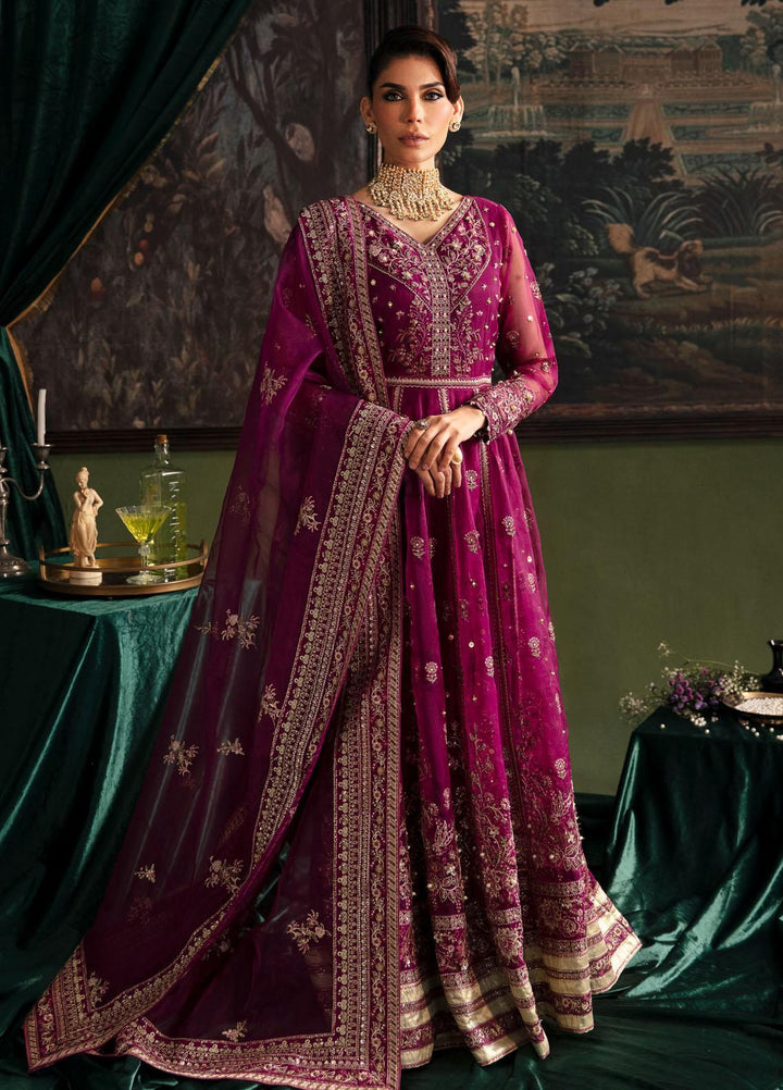 Elanora By Nureh Embroidered Organza Suits Unstitched 4 Piece NU23ELL NEL-34 - Luxury Collection