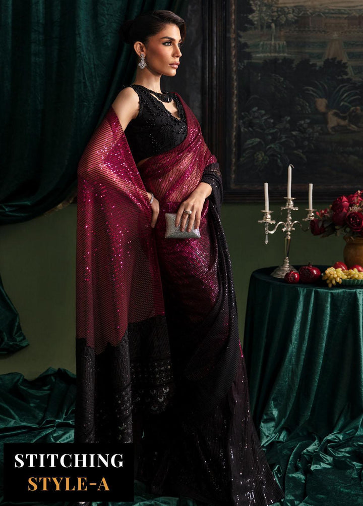 Elanora By Nureh Embroidered Net Suits Unstitched 4 Piece NU23ELL NEL-35 - Luxury Collection