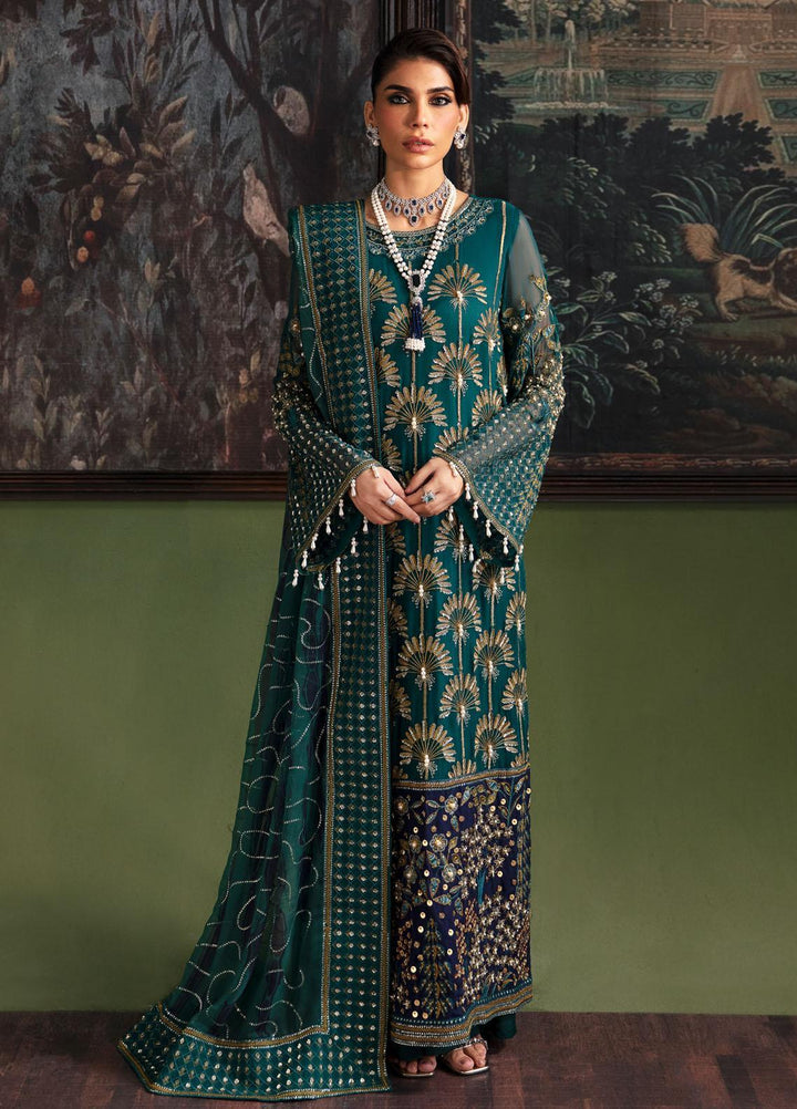 Elanora By Nureh Embroidered Chiffon Suits Unstitched 4 Piece NU23ELL NEL-36 - Luxury Collection
