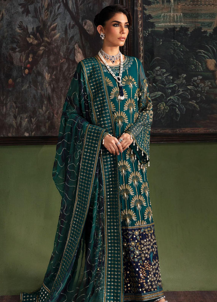 Elanora By Nureh Embroidered Chiffon Suits Unstitched 4 Piece NU23ELL NEL-36 - Luxury Collection