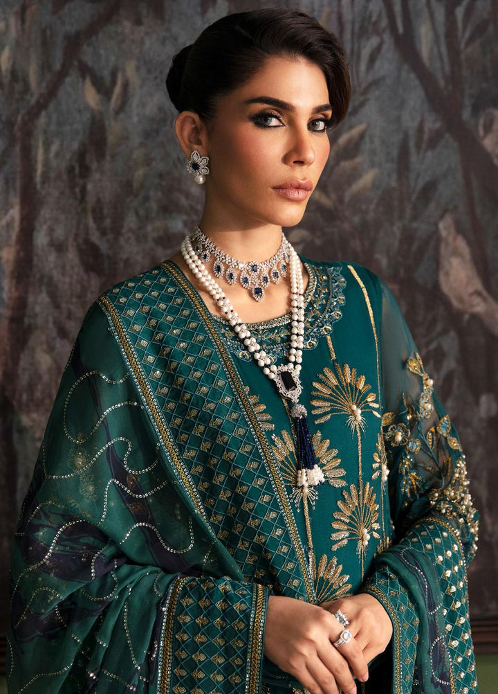 Elanora By Nureh Embroidered Chiffon Suits Unstitched 4 Piece NU23ELL NEL-36 - Luxury Collection