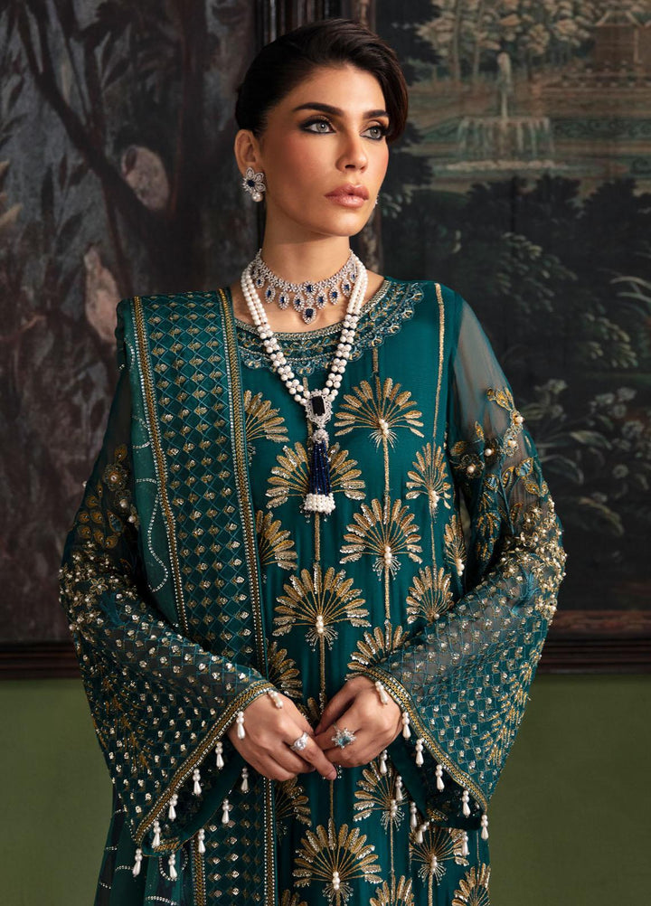Elanora By Nureh Embroidered Chiffon Suits Unstitched 4 Piece NU23ELL NEL-36 - Luxury Collection